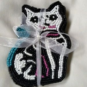 Day of the dead kitty coasters 😻